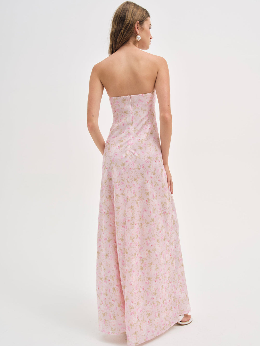 Carla Strapless Maxi Dress Pink