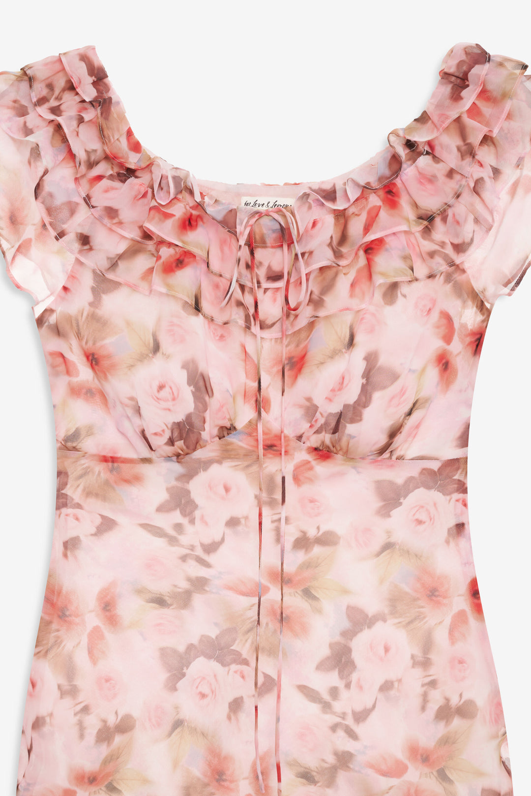 Fallen Floral Maxi Dress Pink