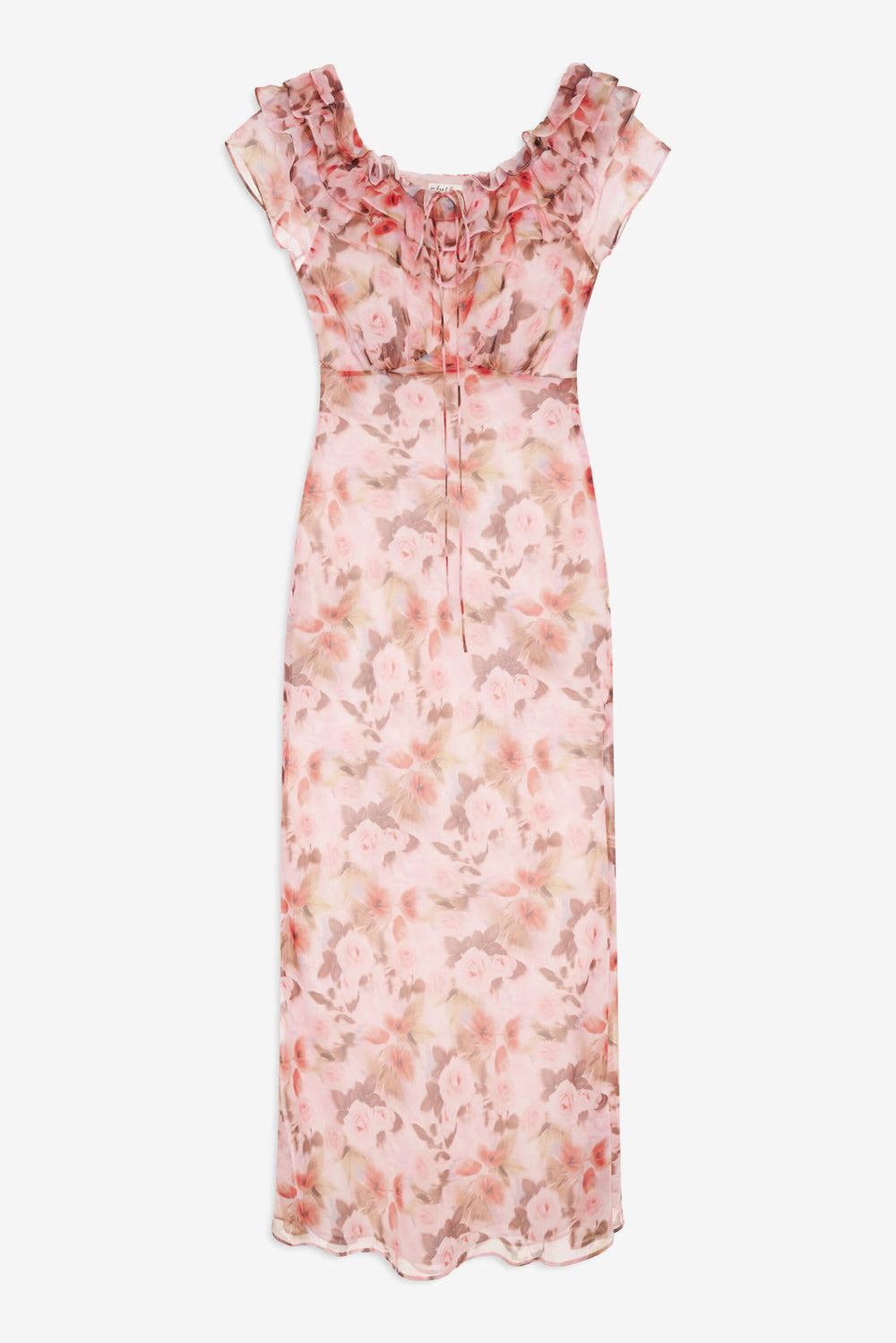Fallen Floral Maxi Dress Pink