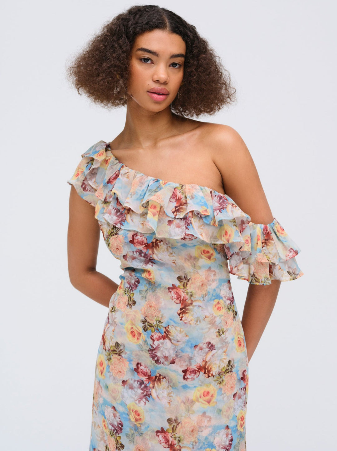 Delphine Midi Dress Blue