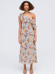 Delphine Midi Dress Blue