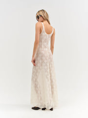 Ella Lace Maxi Dress Cream