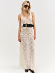 Ella Lace Maxi Dress Cream