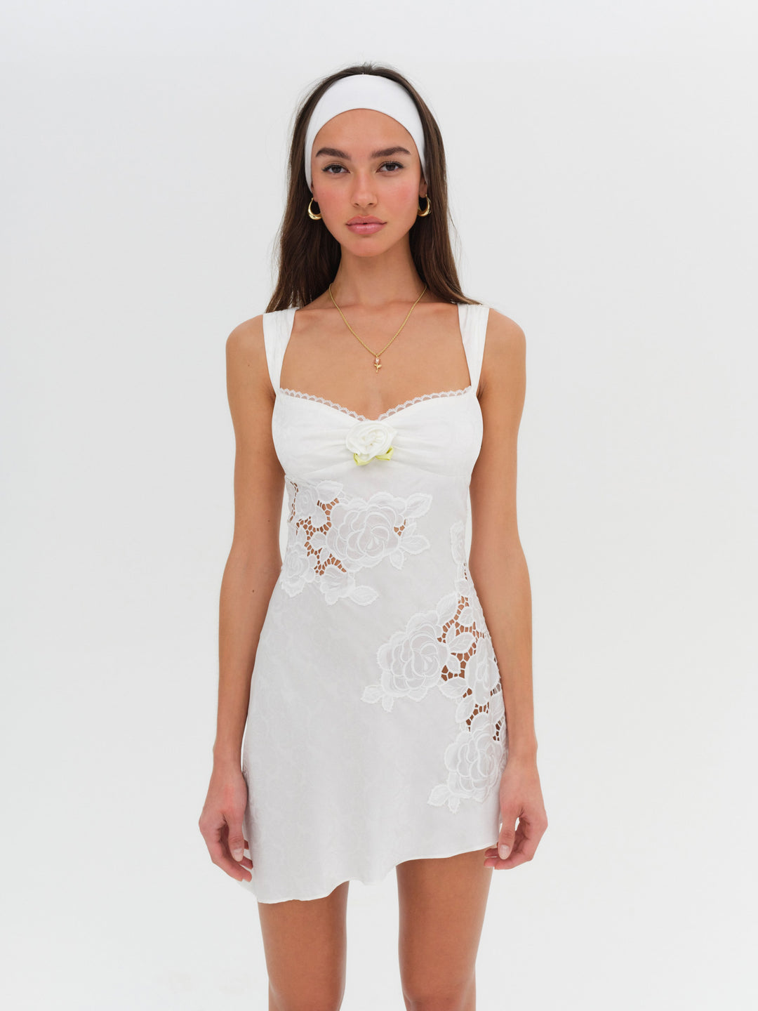 Claudia Mini Dress White