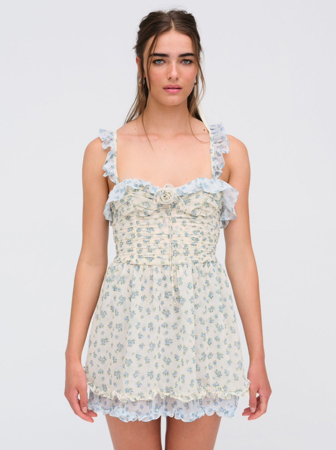 Chateau Mini Dress Blue