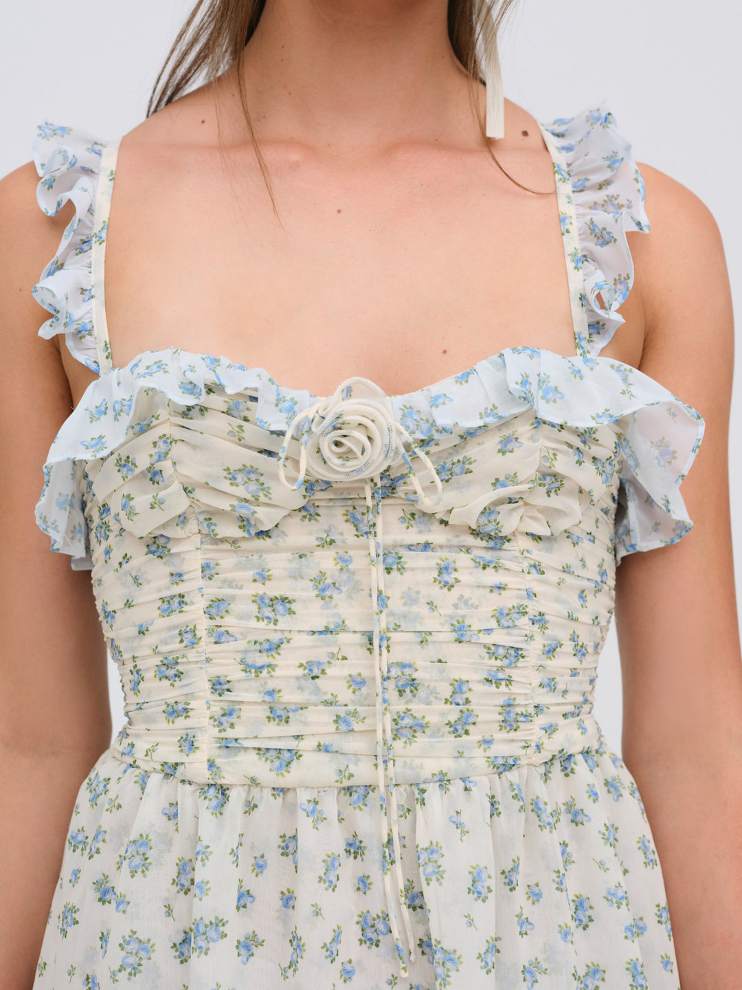 Chateau Mini Dress Blue