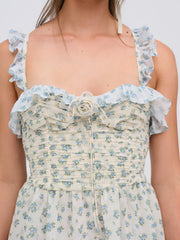 Chateau Mini Dress Blue