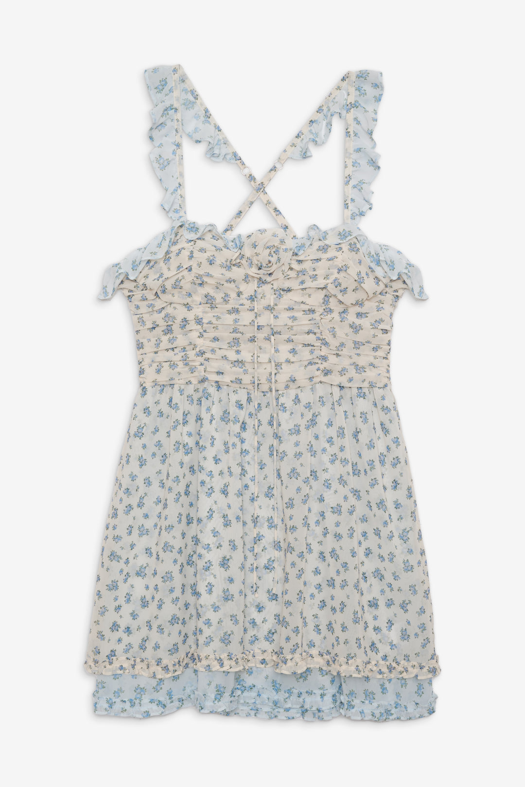 Chateau Mini Dress Blue