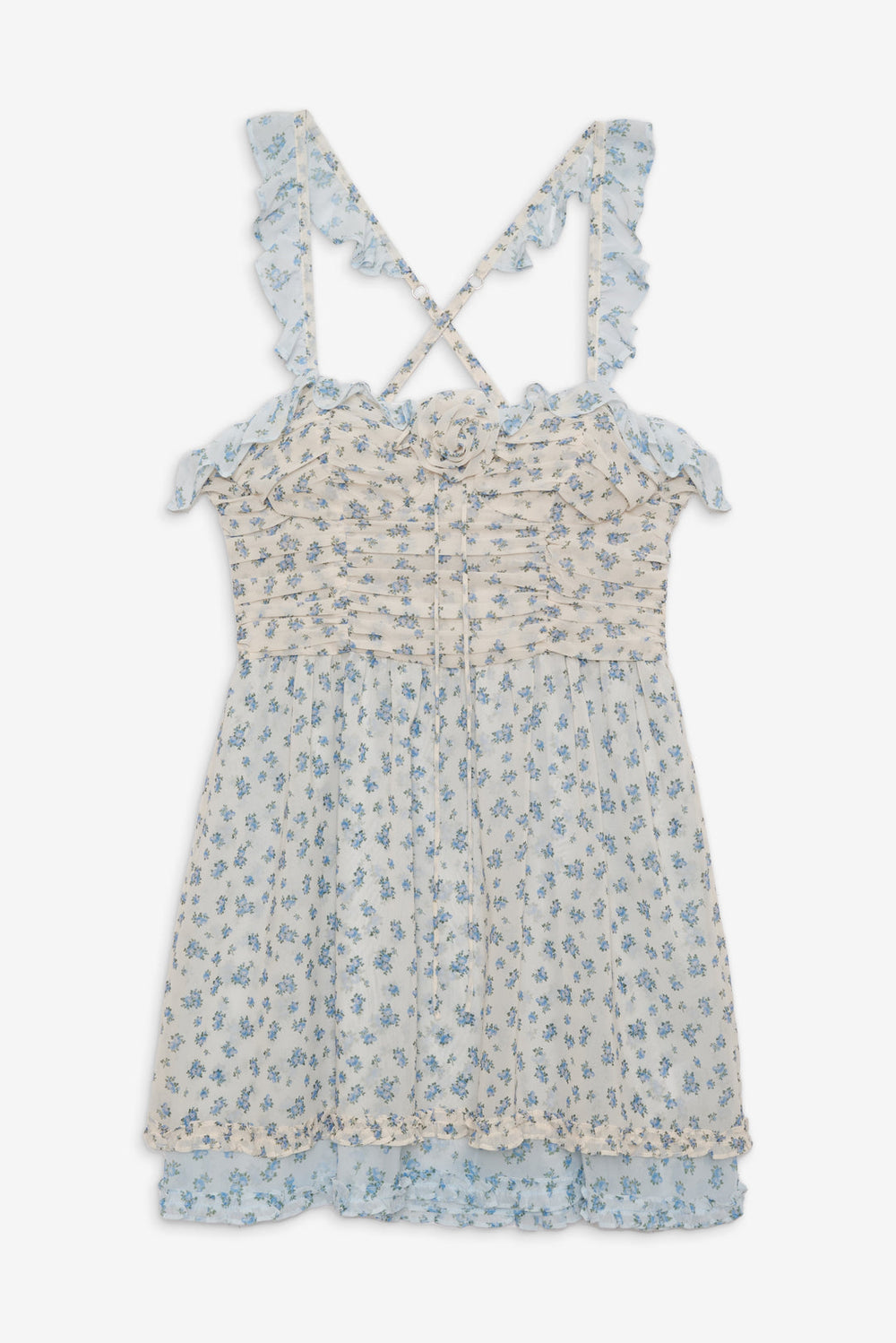 Chateau Mini Dress Blue