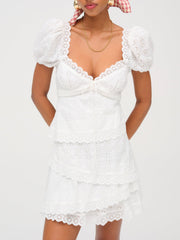 Rosalyn Mini Dress White