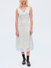 Chateau Midi Dress Blue
