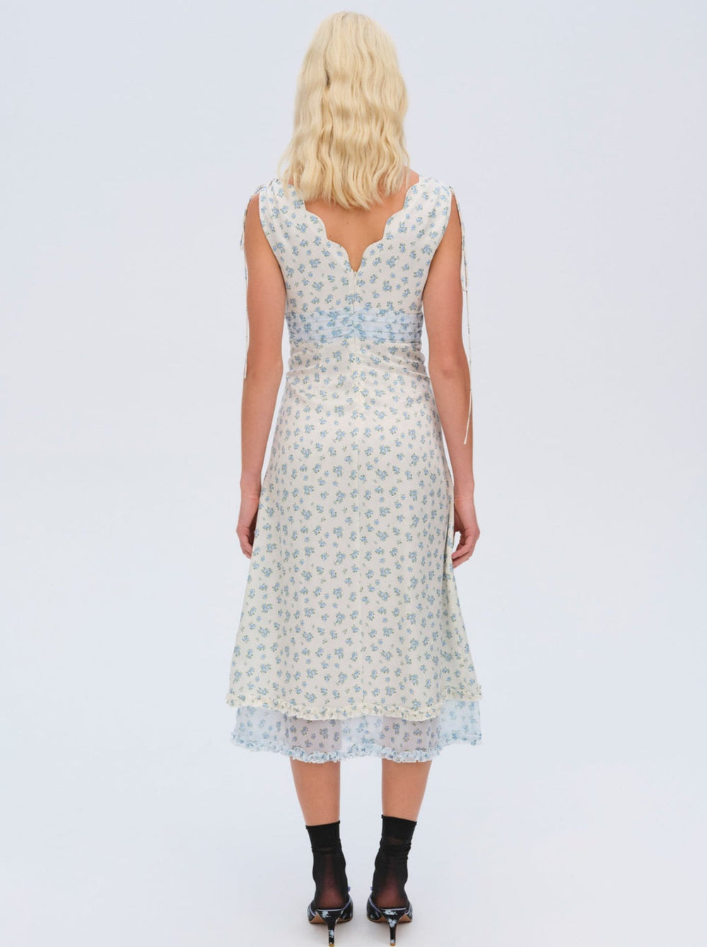 Chateau Midi Dress Blue