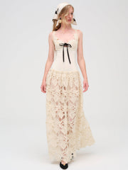 Coco Lace Maxi Dress Cream