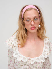 Pastel Fields Midi Dress Cream