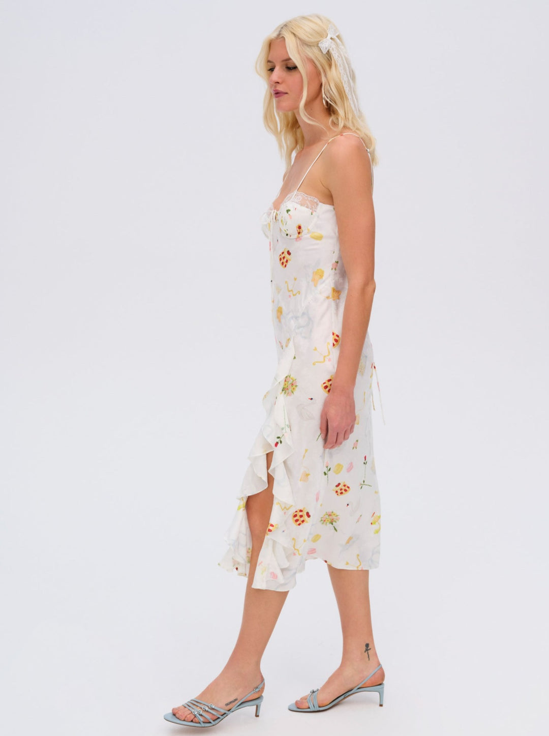 Chania Midi Dress White