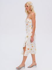 Chania Midi Dress White