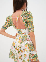 Rosalyn Mini Dress Green Marigold