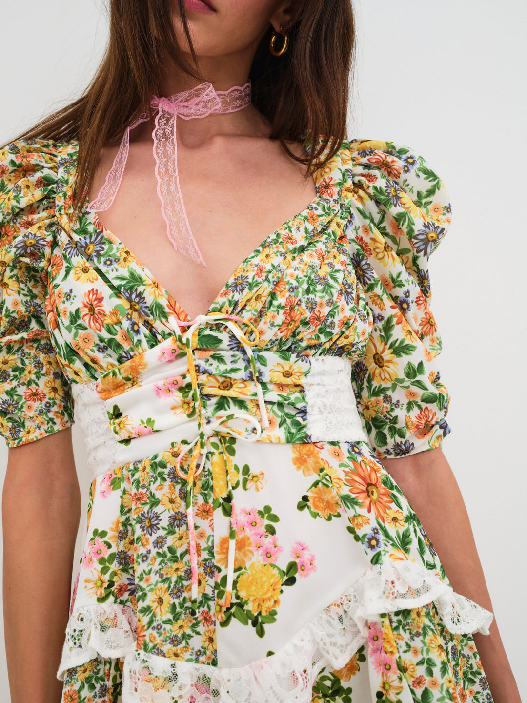 Rosalyn Mini Dress Green Marigold