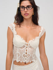 Waverly Lace Top Cream