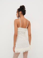 Reba Slip Dress White