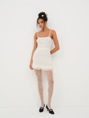 Reba Slip Dress White