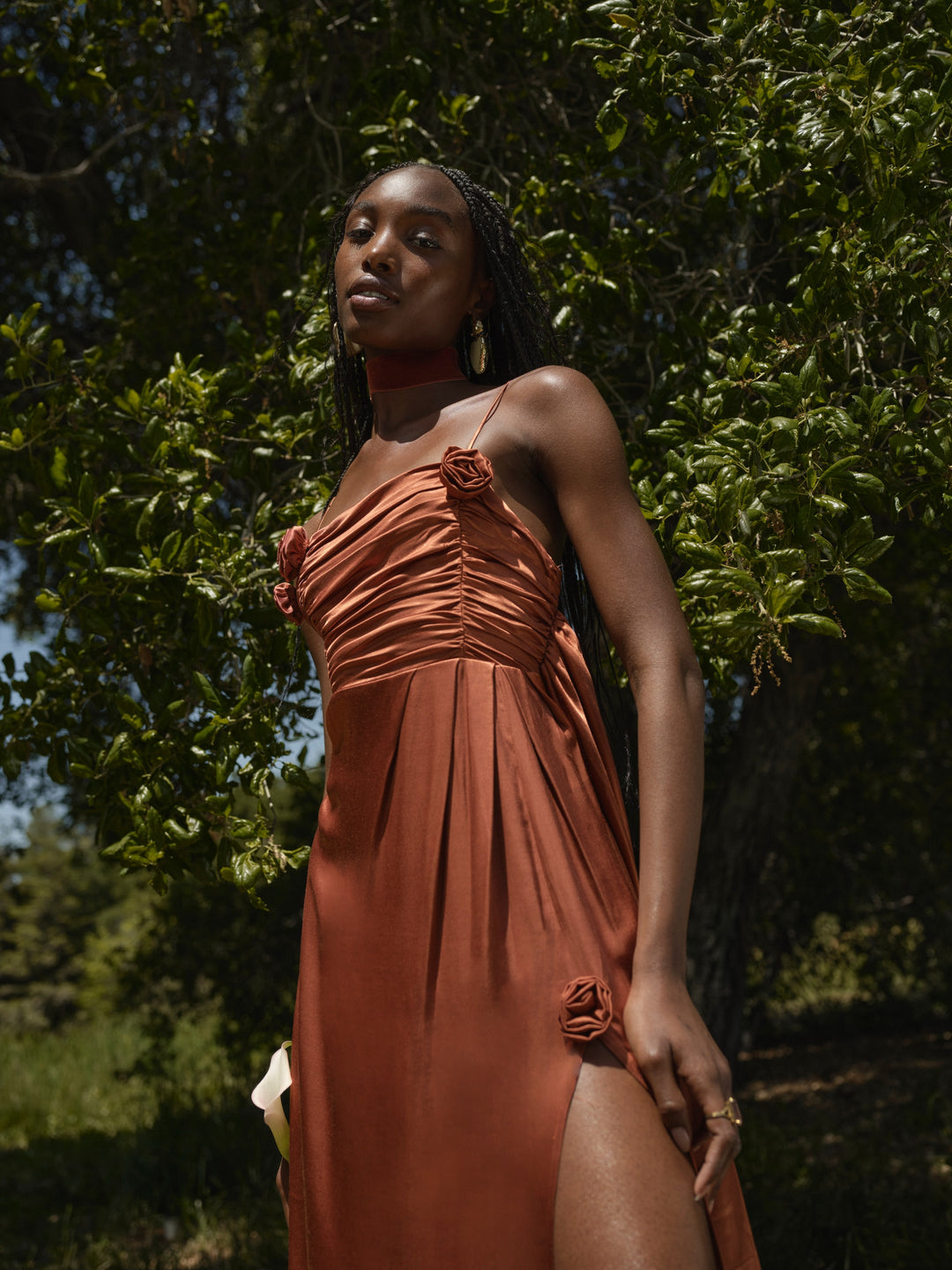 Winona Bridesmaid Gown Orange