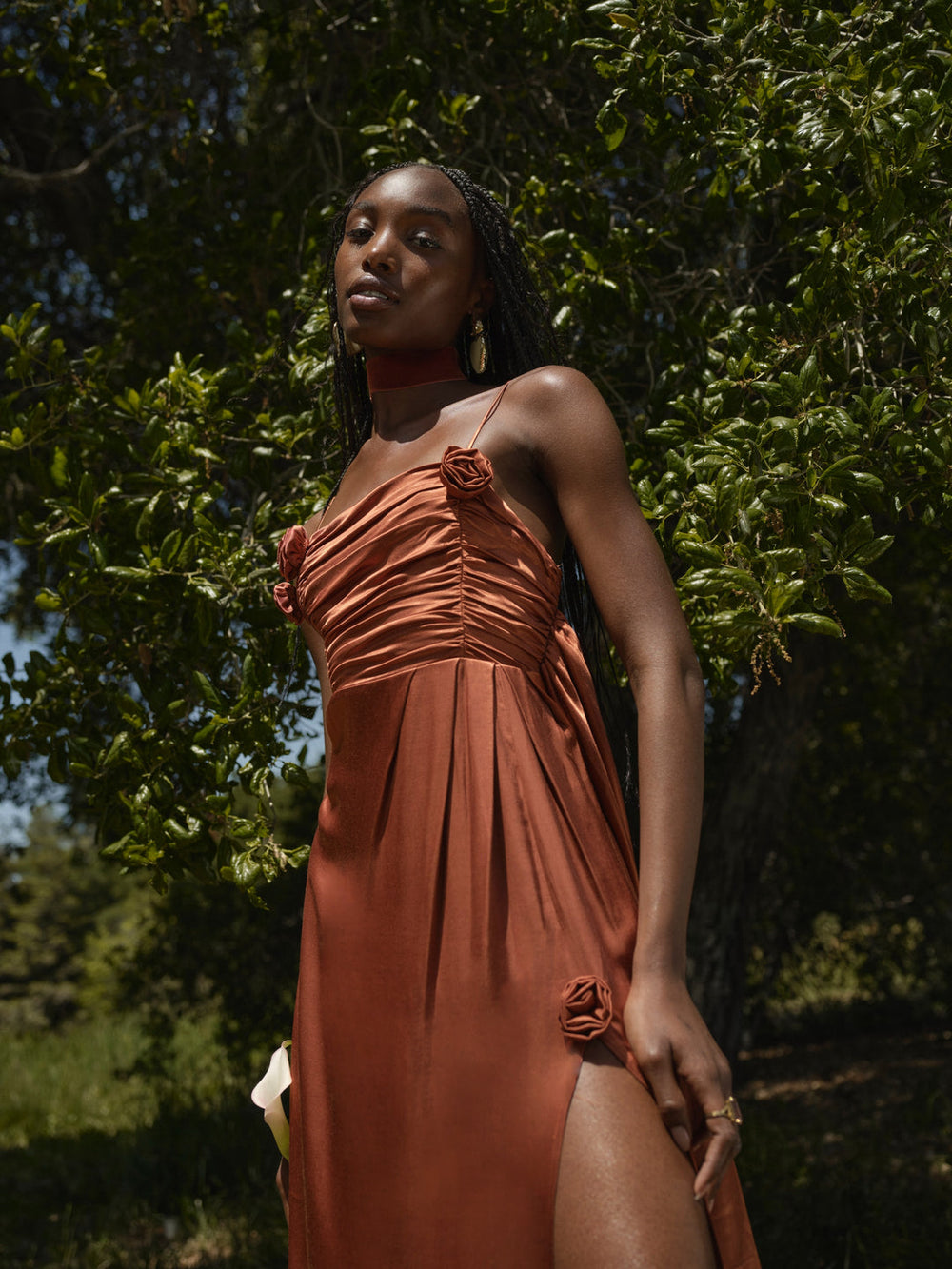 Winona Bridesmaid Gown Orange