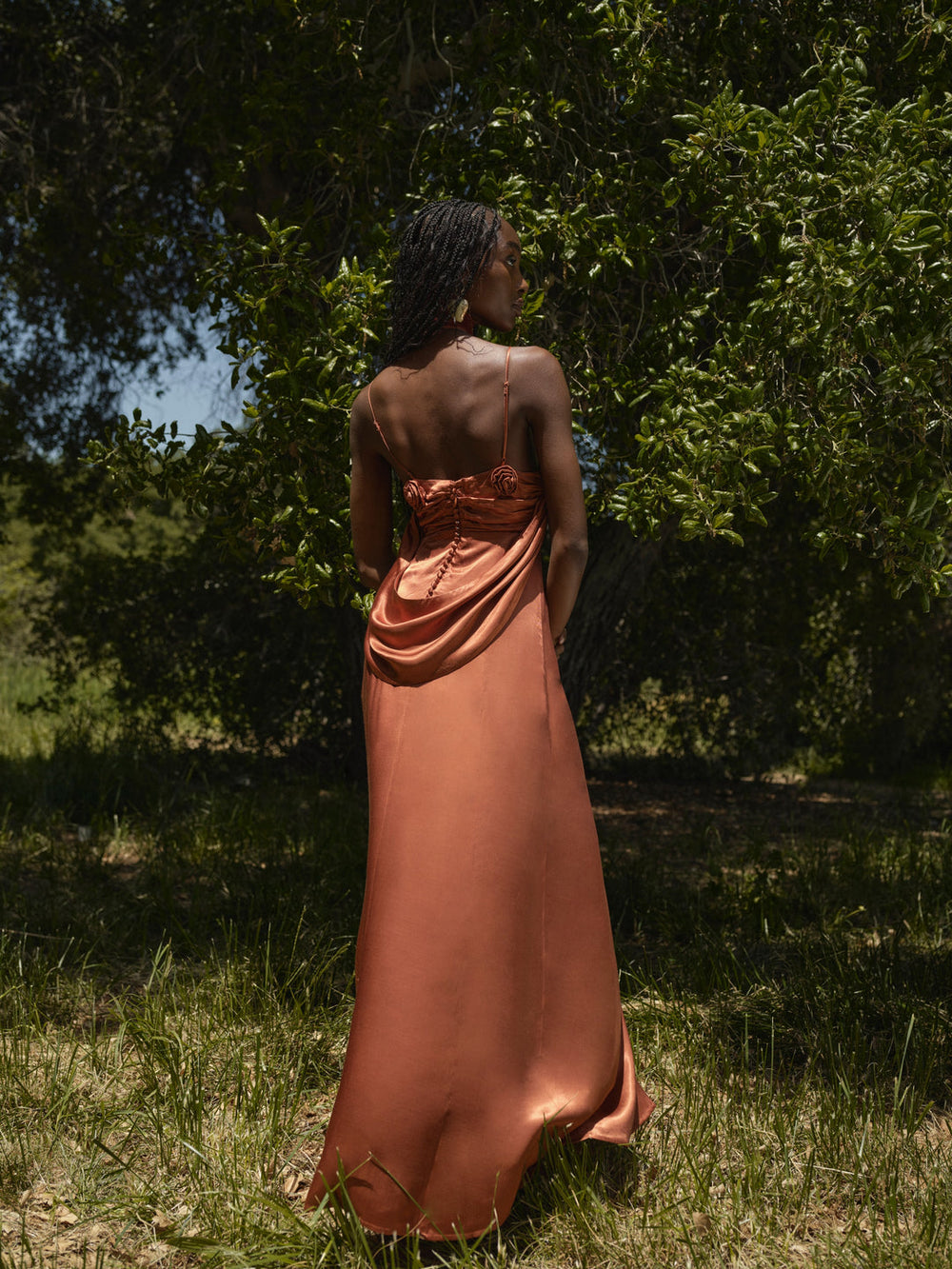 Winona Bridesmaid Gown Orange