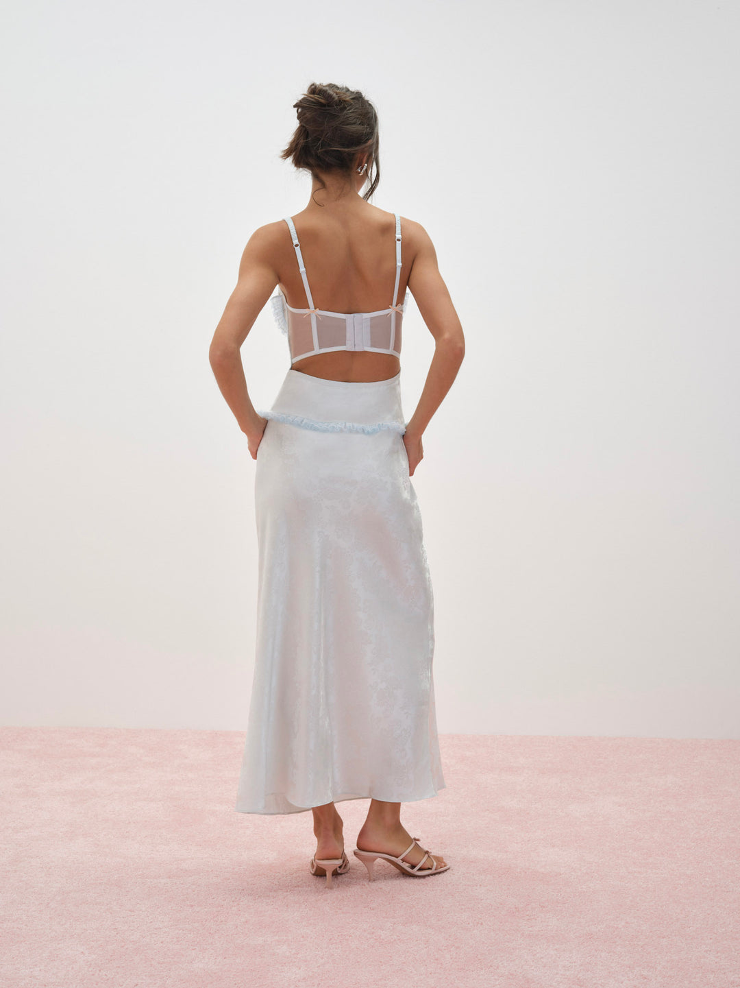Maribel Maxi Slip Dress Blue