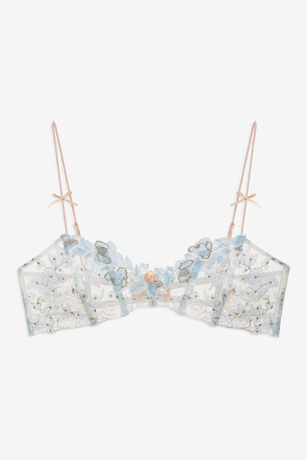 Winter Roses Bra Blue
