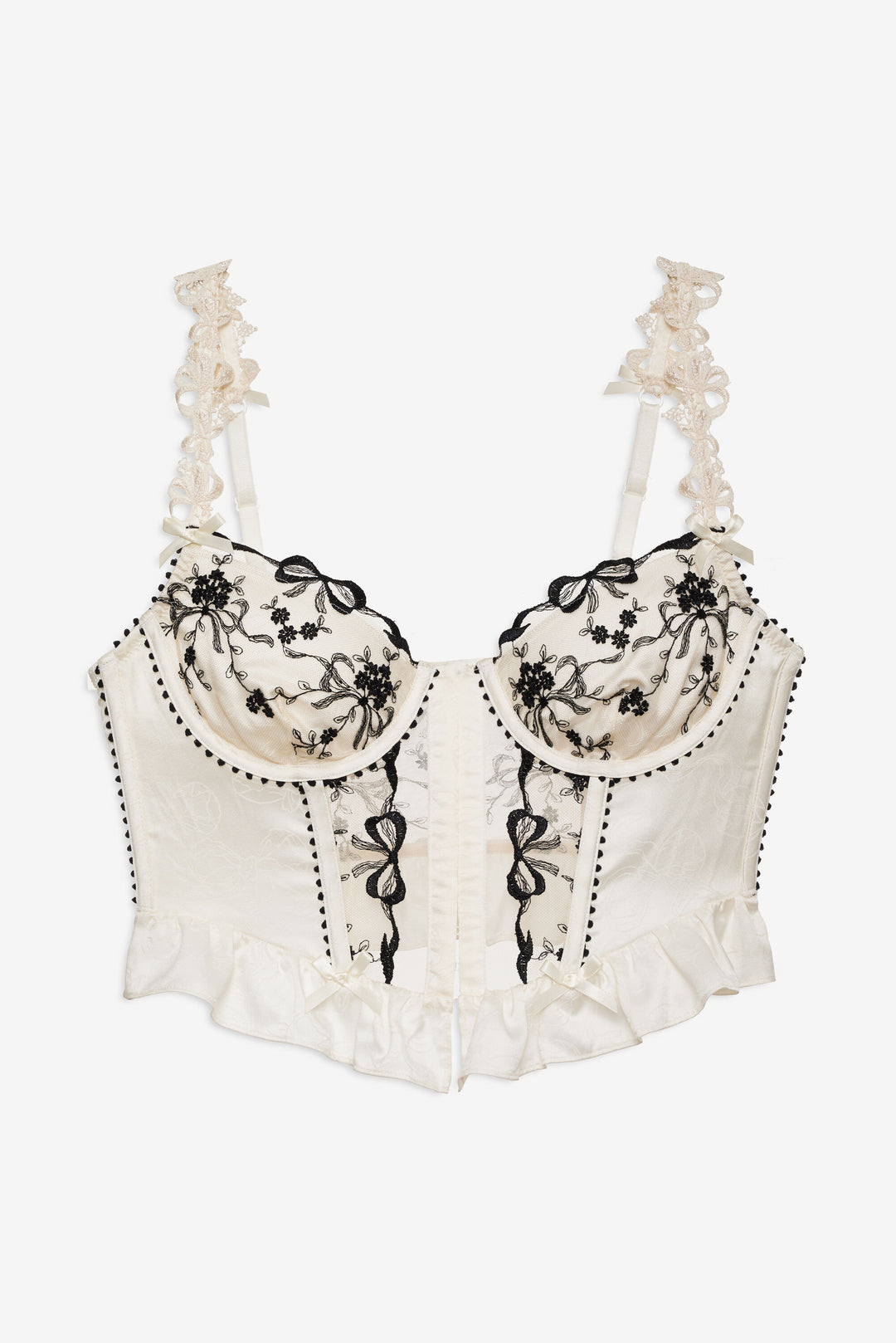 Bow Time Bustier Cream
