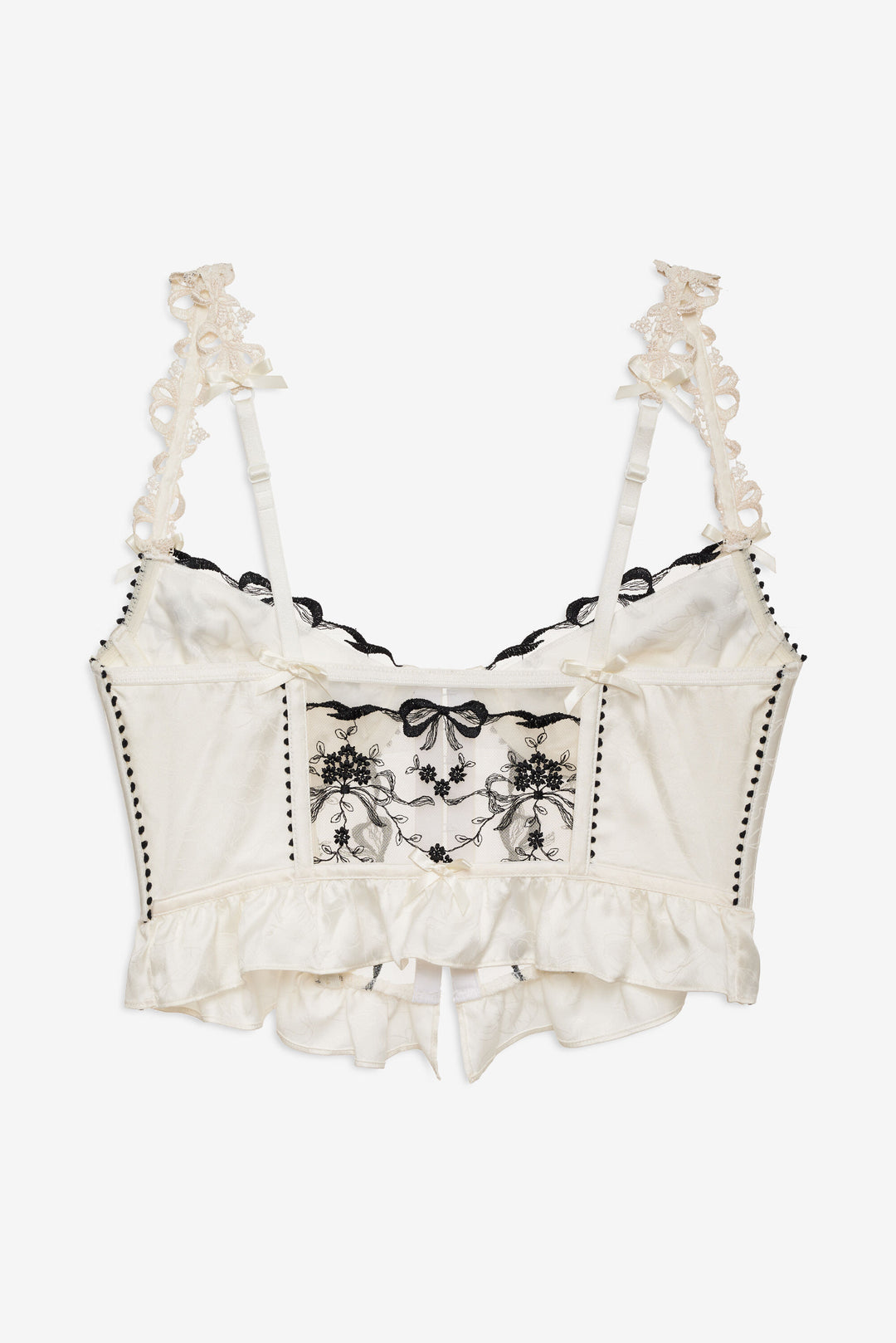 Bow Time Bustier Cream