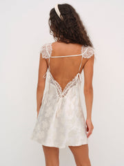 Audrey Mini Slip Dress Cream