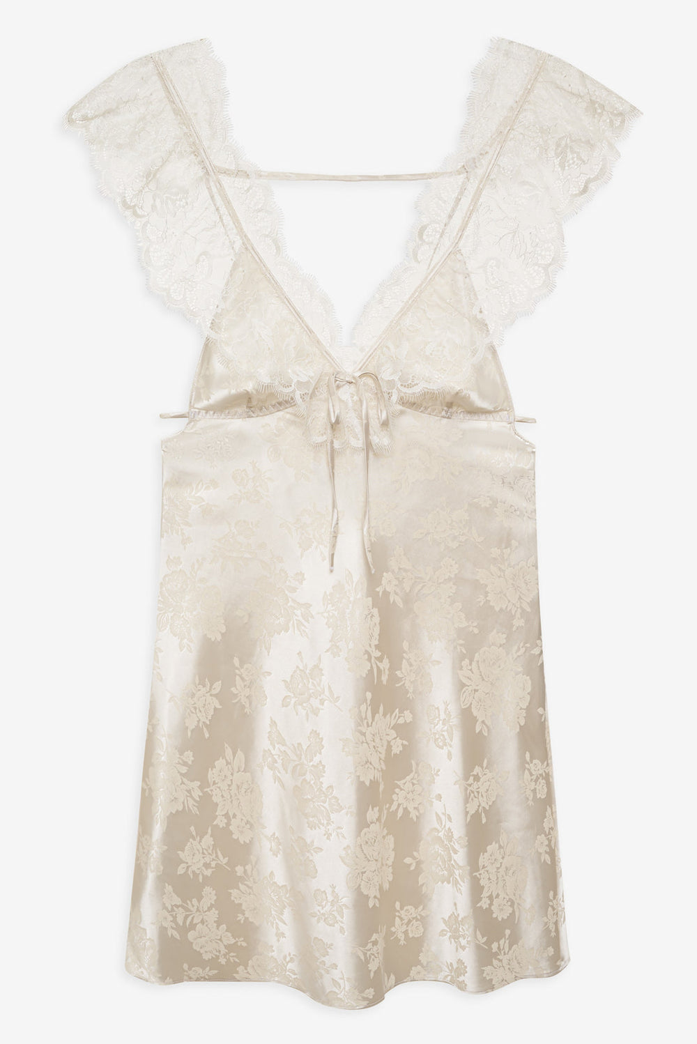Audrey Mini Slip Dress Cream