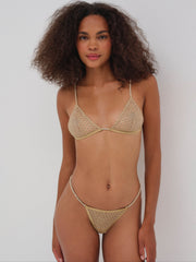 Glitter Bralette Gold