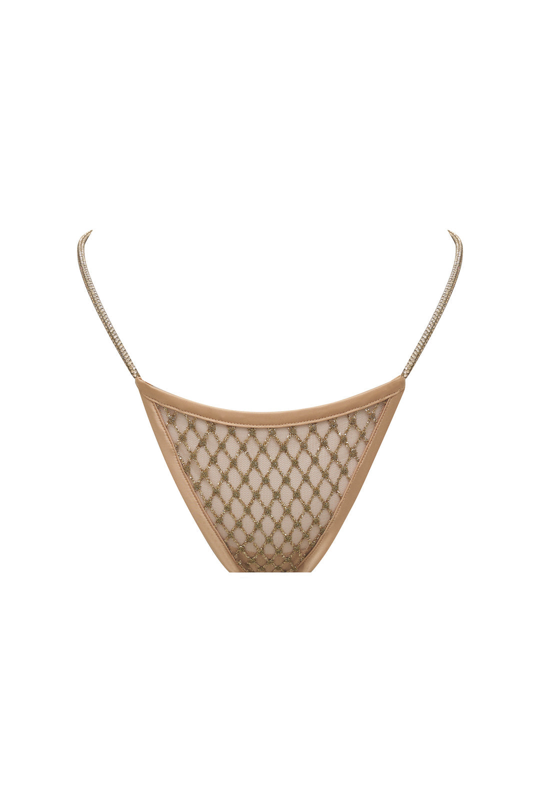Glitter Thong Panty Gold