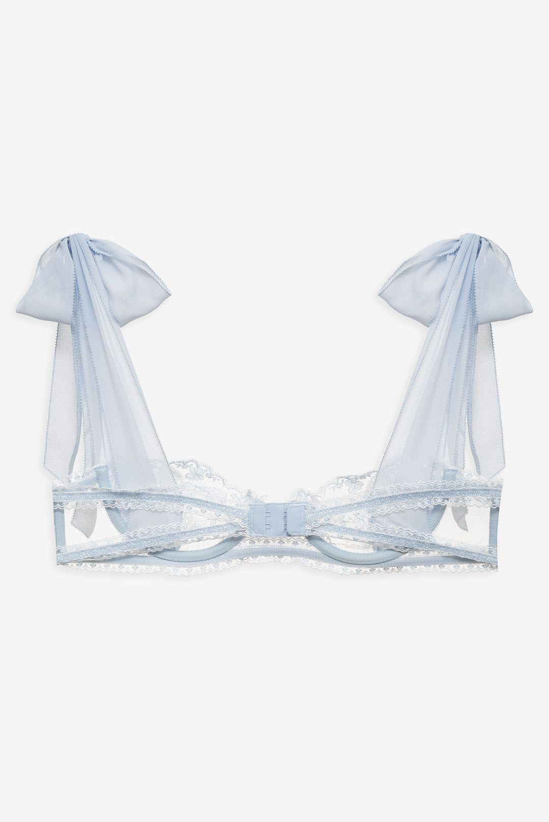 Blair Bow Underwire Bra Blue