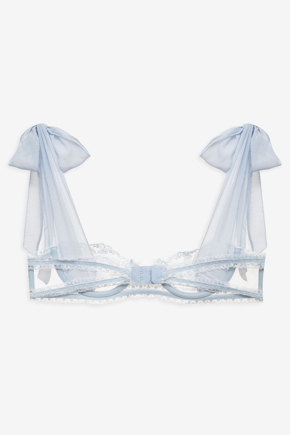Blair Bow Underwire Bra Blue