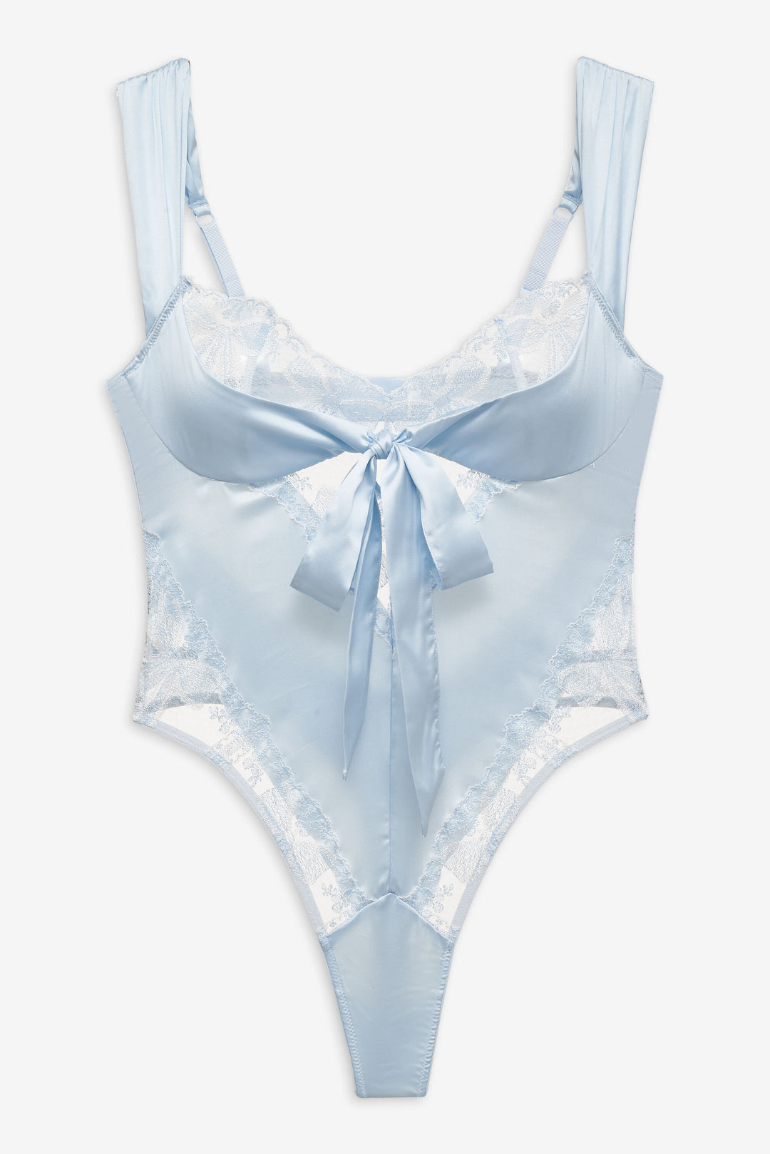 Blair Bow Bodysuit Blue