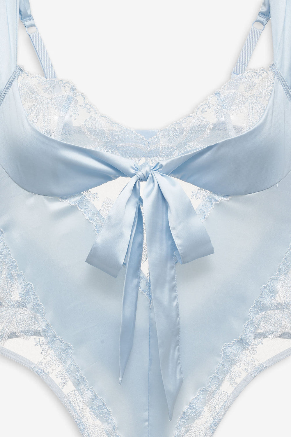 Blair Bow Bodysuit Blue