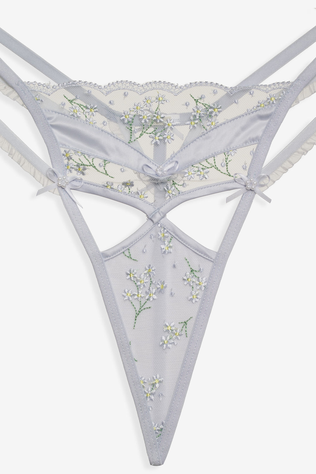 Baby's Breath Thong Panty Blue