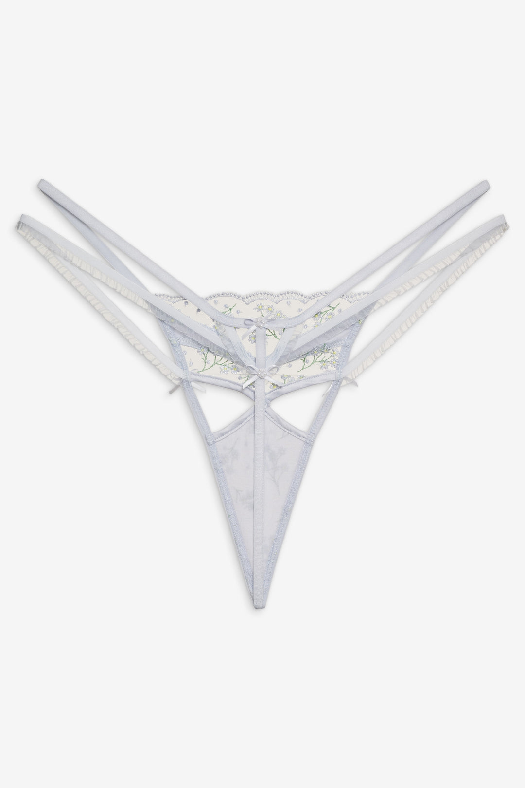 Baby's Breath Thong Panty Blue
