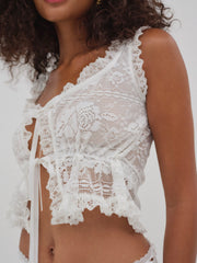 Antique Store Lace Top White
