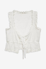 Antique Store Lace Top White