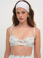 Budding Blossom Underwire Bra White