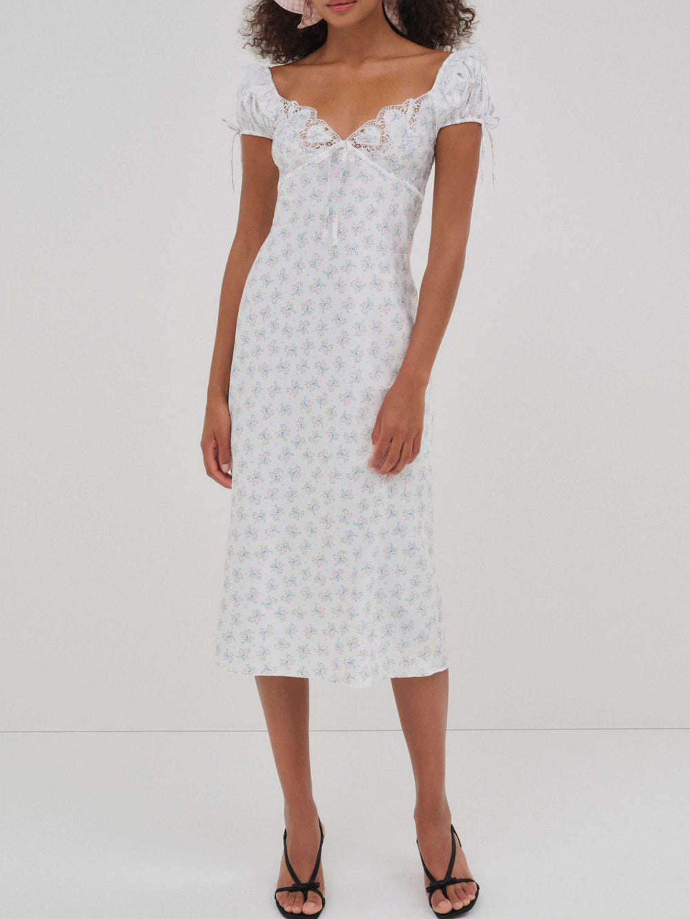 Sweet Escape Midi Slip Dress White