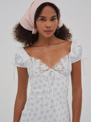 Sweet Escape Midi Slip Dress White