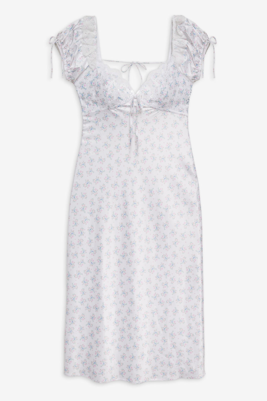 Sweet Escape Midi Slip Dress White