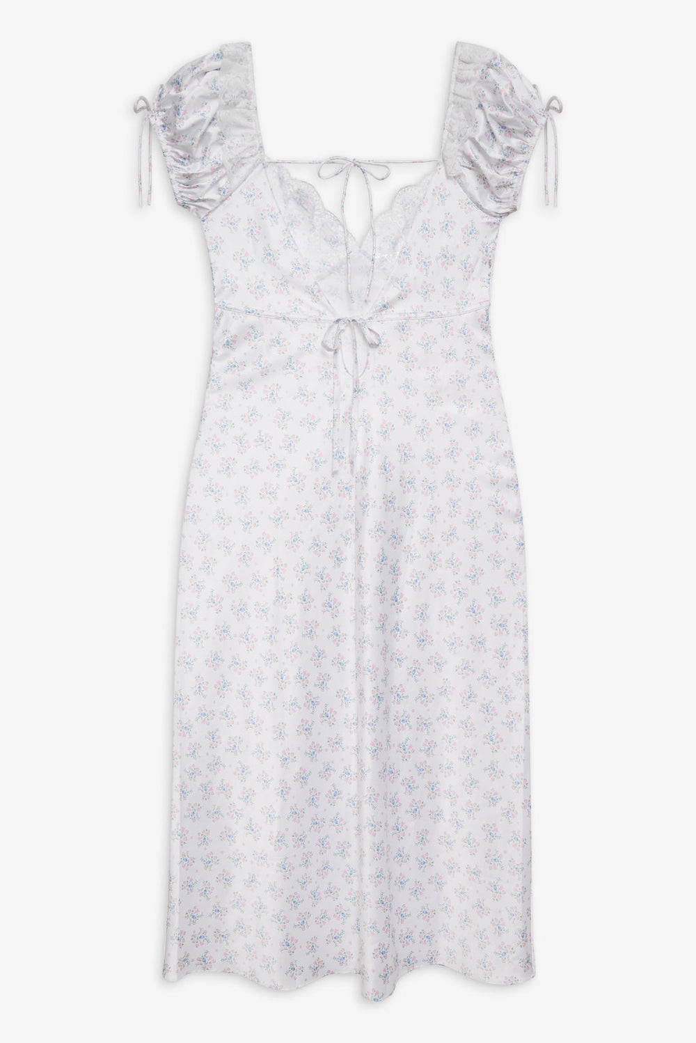 Sweet Escape Midi Slip Dress White
