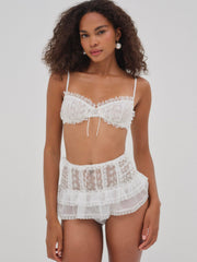 Layer Cake Chiffon Underwire Bra White